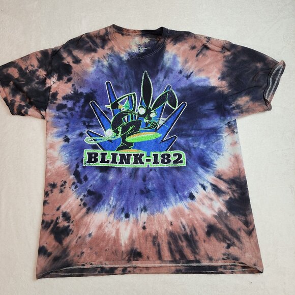 Blink 182 Band Bunny Tye Dye Goodie Two Sleeves Shirt T -Shirt Mens Small - Picture 4 of 6